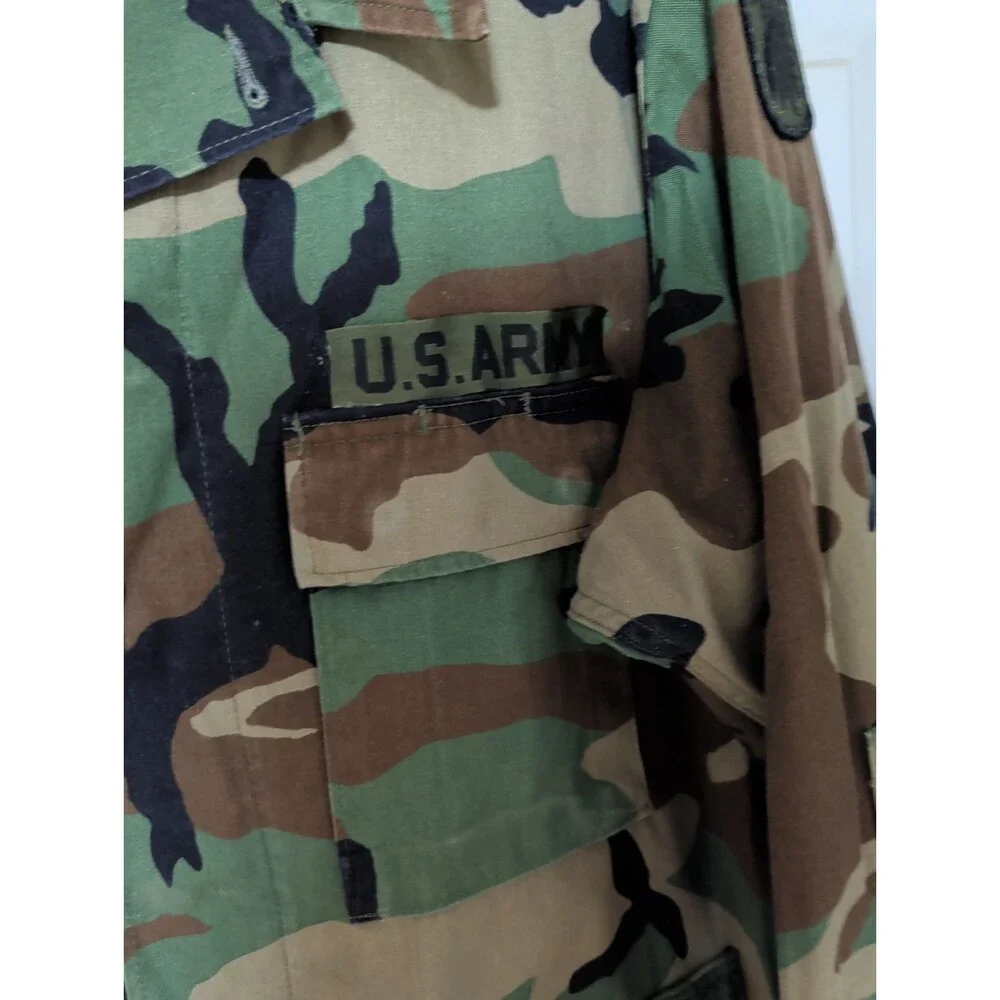 Vintage-inspired U.S. Army camouflage field jacket, Size Large